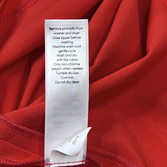 Athleta Breathe In Bra Mini Dress Bright Coral Size 6 - NWOT - Picture 4 of 6